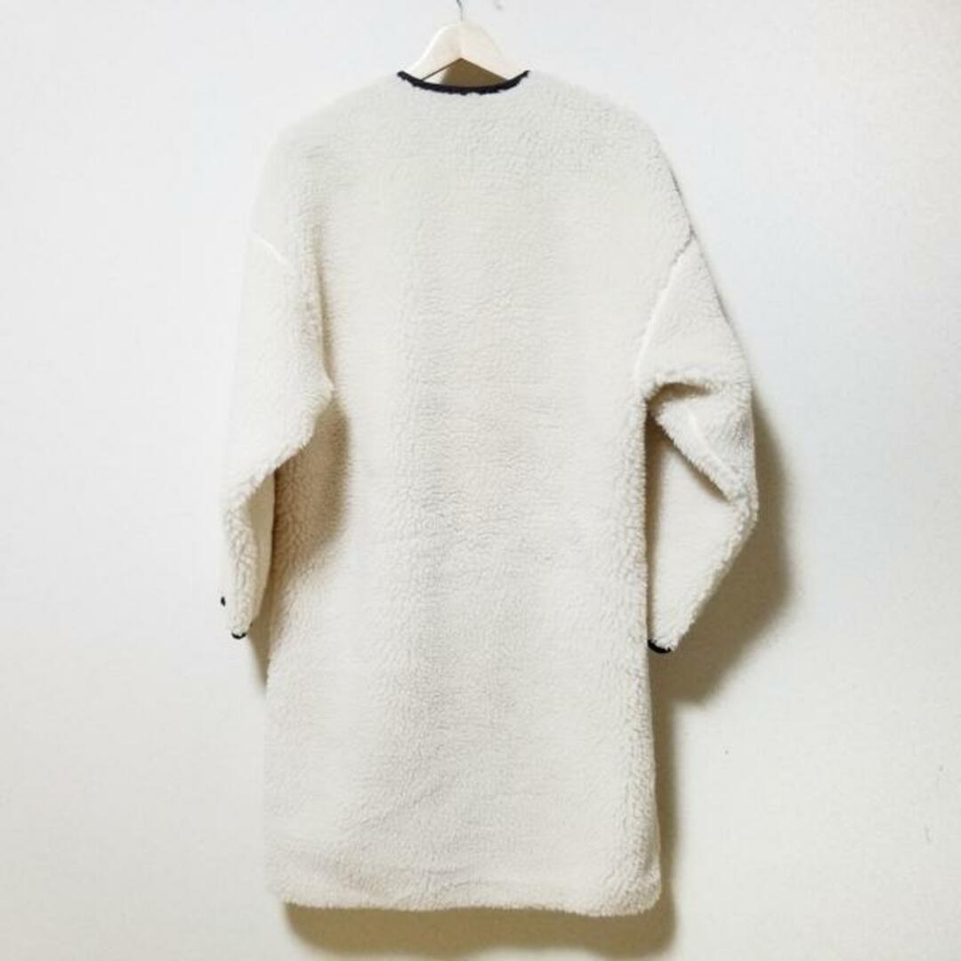 HYKE(ハイク) コート サイズ1 S レディース美品 - アイボリー×黒 HYKE(ハイク) コート サイズ1 S レディース美品 - アイボリー×黒