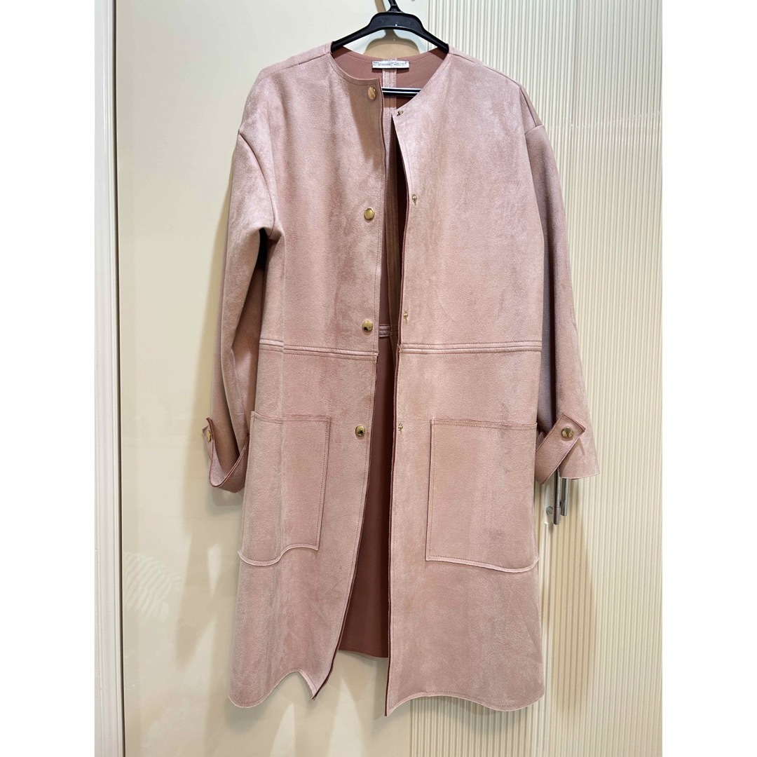 ZARA(ザラ)の未使用 ZARA ザラ スエードライク コート レディースのジャケット/アウター(その他)の商品写真