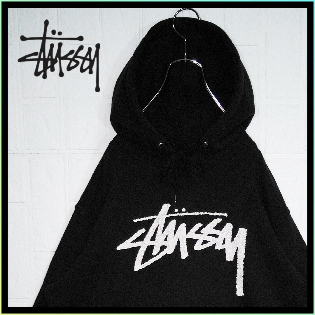 STUSSY/ステューシー》センターロゴ プルオーバーパーカー 裏起毛 STUSSY/ステューシー》センターロゴ プルオーバーパーカー 裏起毛