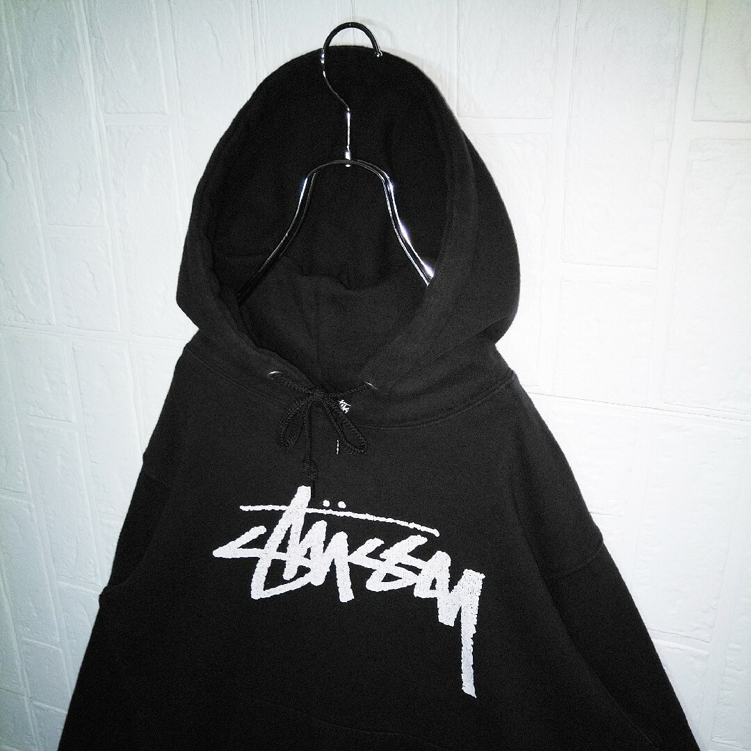 STUSSY/ステューシー》センターロゴ プルオーバーパーカー 裏起毛 STUSSY/ステューシー》センターロゴ プルオーバーパーカー 裏起毛