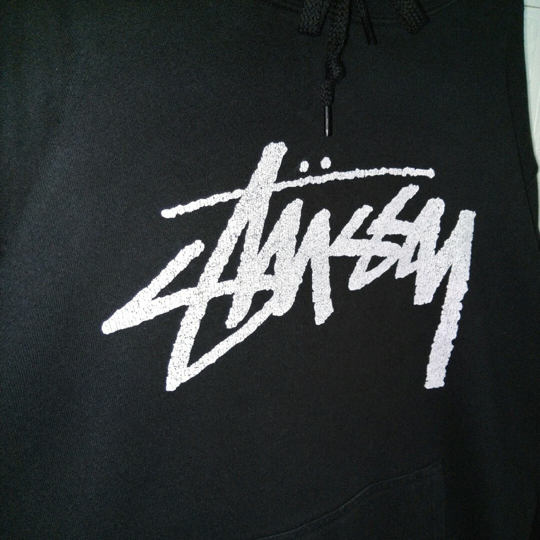 STUSSY/ステューシー》センターロゴ プルオーバーパーカー 裏起毛 STUSSY/ステューシー》センターロゴ プルオーバーパーカー 裏起毛