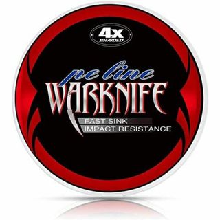 Warknife PEライン 釣り糸 釣りライン X4 色落ちしない 超強力 高(ノーカラージャケット)