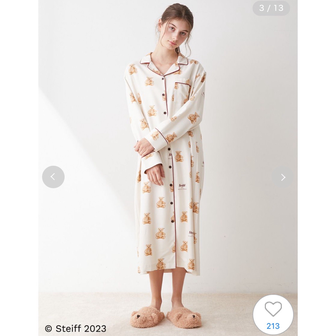 新品.タグ付き.未使用】♡ジェラートピケ♡ベア柄ネルシャツ 新品.タグ付き.未使用】♡ジェラートピケ♡ベア柄ネルシャツ
