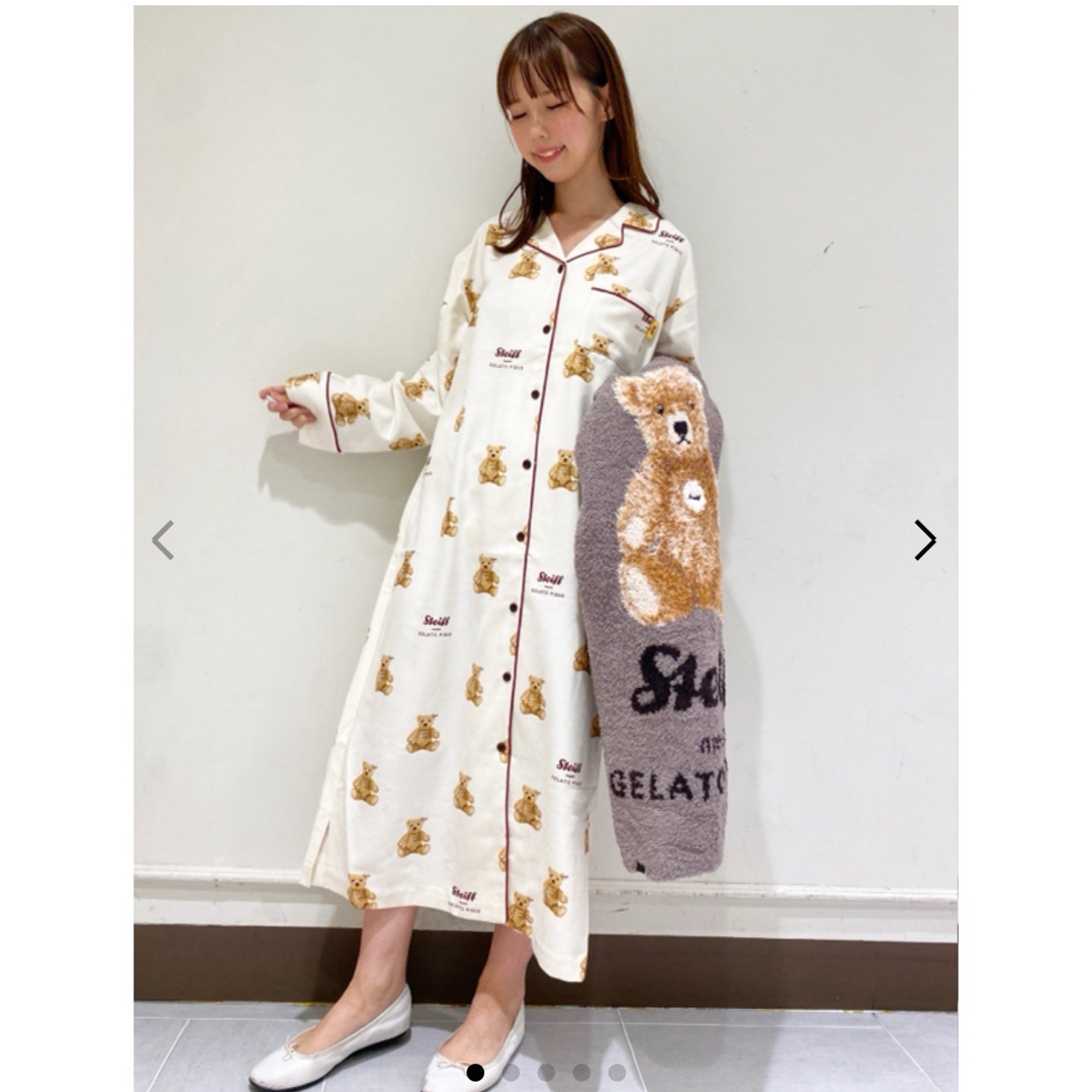 新品.タグ付き.未使用】♡ジェラートピケ♡ベア柄ネルシャツ 新品.タグ付き.未使用】♡ジェラートピケ♡ベア柄ネルシャツ