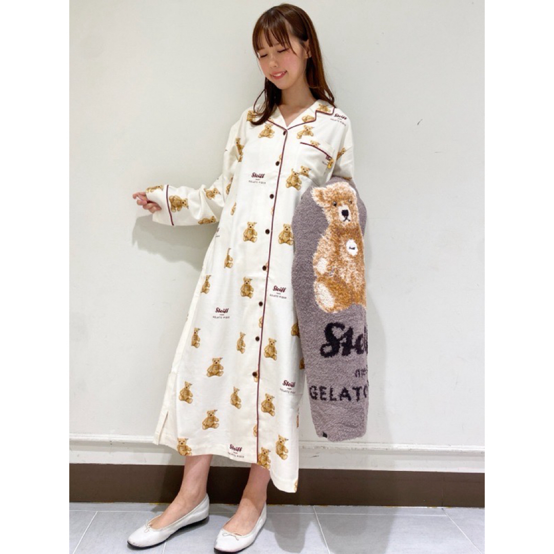 新品.タグ付き.未使用】♡ジェラートピケ♡ベア柄ネルシャツ 新品.タグ付き.未使用】♡ジェラートピケ♡ベア柄ネルシャツ