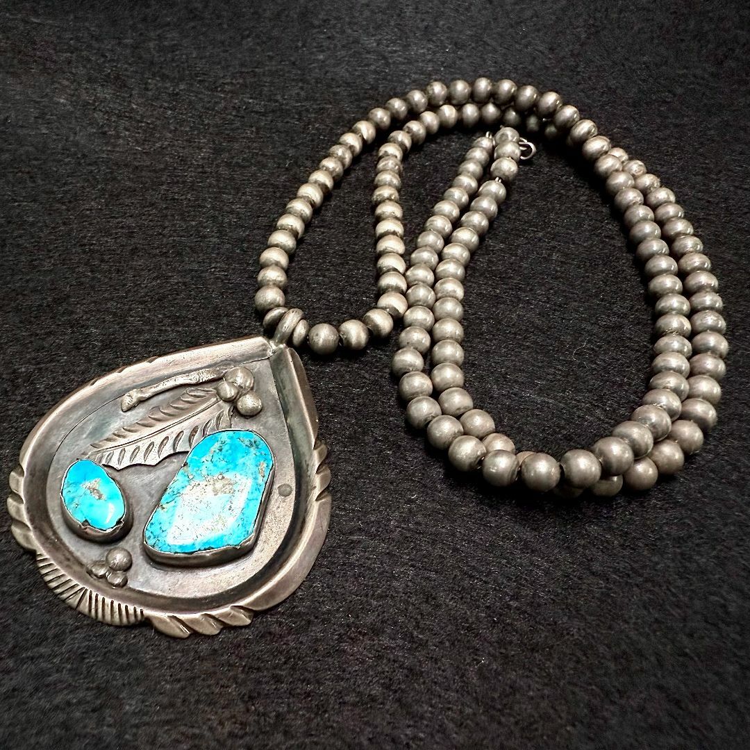 Navajo Louise Platero ネックレス インディアンジュエリー Navajo Louise Platero ネックレス インディアンジュエリー