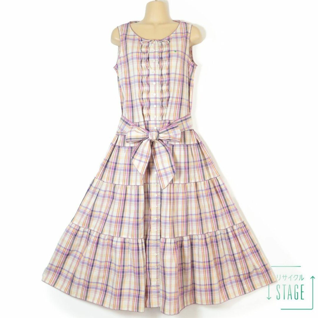 美品】ピンクハウス☆大人可愛い♪オリジナルチェックの 美品】ピンクハウス☆大人可愛い♪オリジナルチェックの