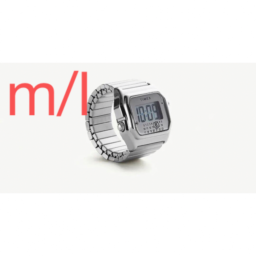 新品 MM6 x TIMEX T80 リング ウォッチ M/L リング(指輪) 新品 MM6 x TIMEX T80 リング ウォッチ M/L リング(指輪)