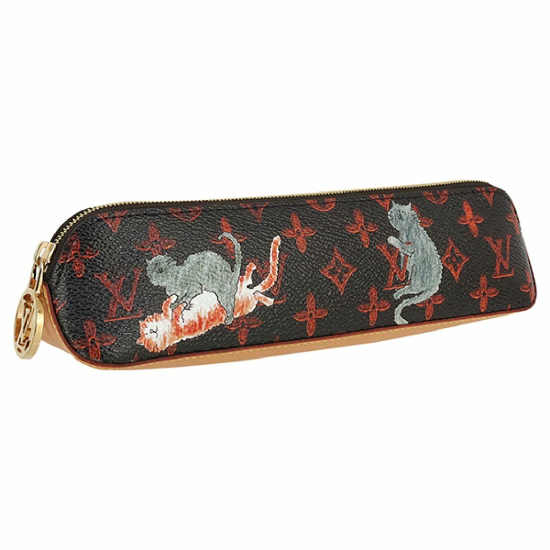 LOUIS VUITTON - ルイヴィトン トゥルースエリザベット モノグラムキャット キャットグラム マロン ブラウン ペンケース 筆箱 筆記用具 猫 ネコ キャット 限定 ペン入れ ステーショナリー 未使用 h-c056