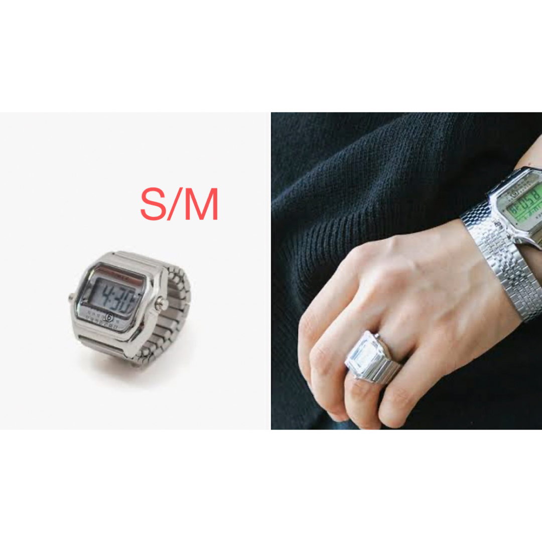 TIMEX x MM6 Ring Watch Silver S/M アクセサリー TIMEX x MM6 Ring Watch Silver S/M アクセサリー
