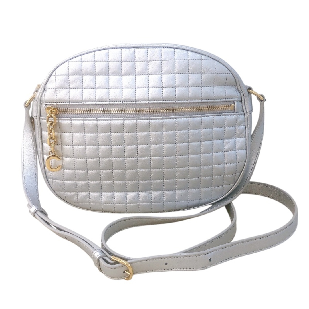 セリーヌ CELINE Cチャーム ショルダーバッグ 188353 シルバー セリーヌ CELINE Cチャーム ショルダーバッグ 188353 シルバー