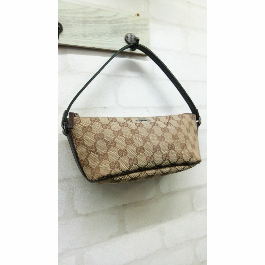 GUCCI - GUCCI グッチ GGキャンバス アクセサリーポーチ シェリーライン