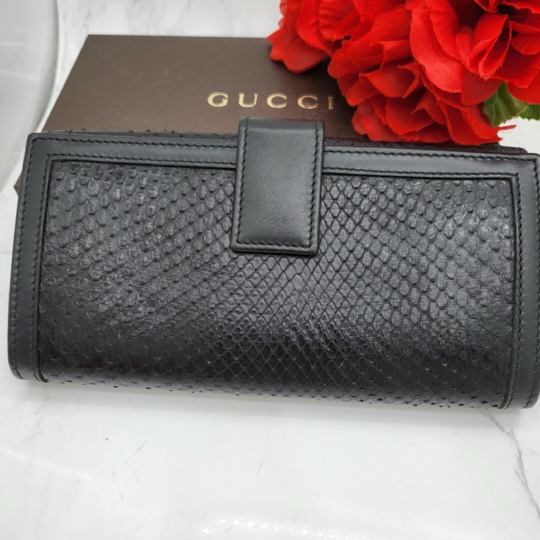 希少】 GUCCI グッチ 長財布 財布 GG スタッズ パイソン 希少】 GUCCI グッチ 長財布 財布 GG スタッズ パイソン