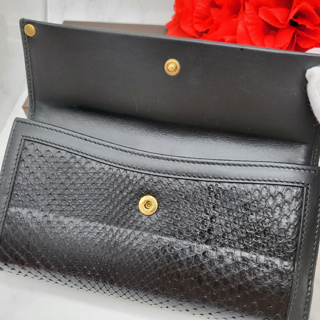 希少】 GUCCI グッチ 長財布 財布 GG スタッズ パイソン 希少】 GUCCI グッチ 長財布 財布 GG スタッズ パイソン