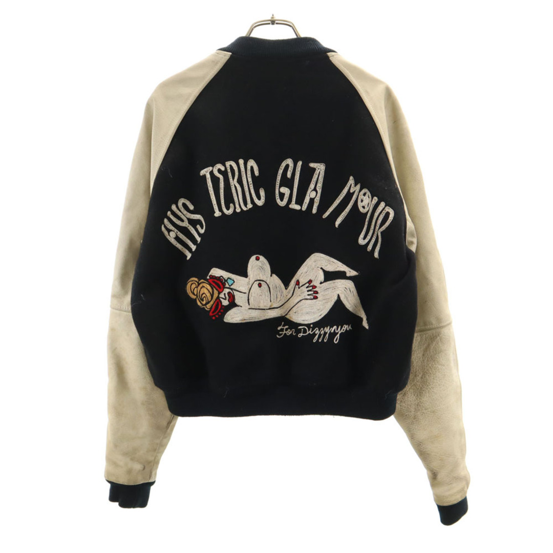 HYSTERIC GLAMOUR - ヒステリックグラマー 80s 袖レザー ウール HYSTERIC GLAMOUR - ヒステリックグラマー 80s 袖レザー ウール