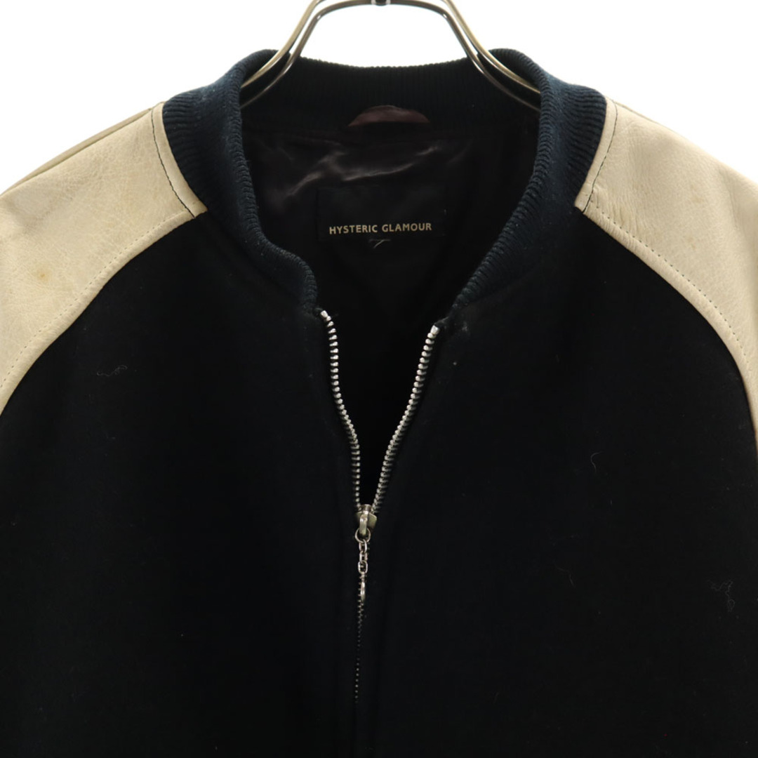 HYSTERIC GLAMOUR - ヒステリックグラマー 80s 袖レザー ウール HYSTERIC GLAMOUR - ヒステリックグラマー 80s 袖レザー ウール