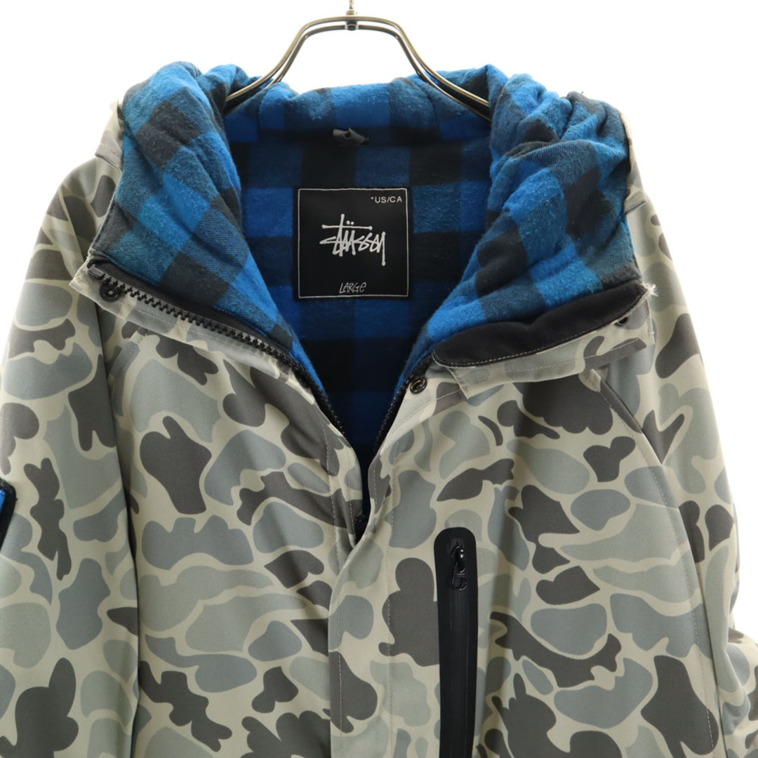 STUSSY - ステューシー カモフラ柄 サーモライト ジャケット L STUSSY - ステューシー カモフラ柄 サーモライト ジャケット L