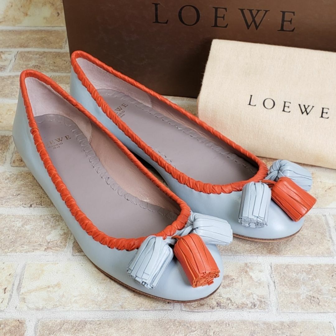 LOEWE - 美品 ロエベ ☆ ナッパレザー タッセル バイカラー LOEWE - 美品 ロエベ ☆ ナッパレザー タッセル バイカラー
