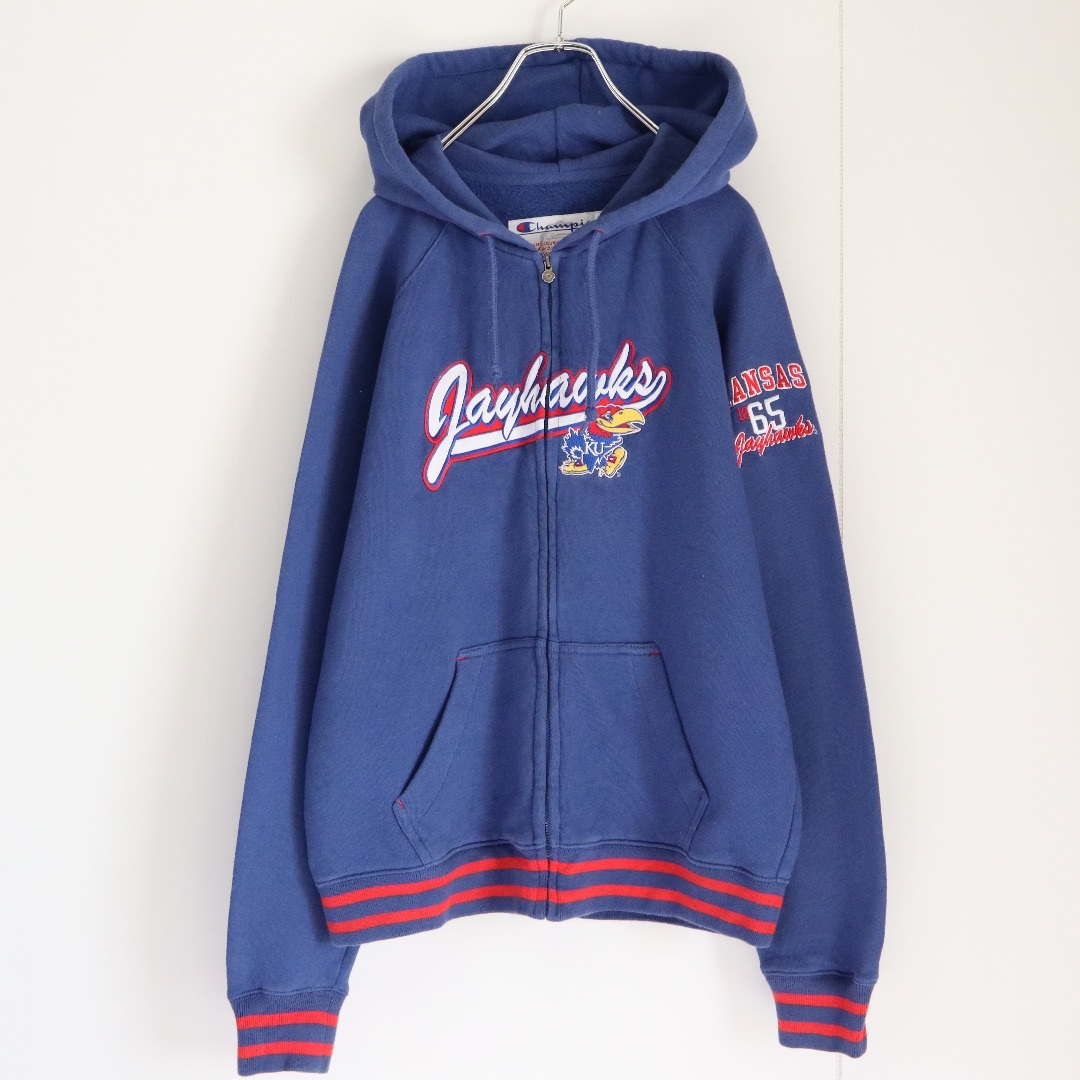 Champion - 【カンザス大学】チャンピオン/パーカー ビッグロゴ Champion - 【カンザス大学】チャンピオン/パーカー ビッグロゴ