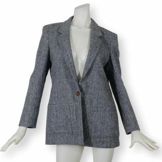ハリスツイード(Harris Tweed)の【美品・訳あり】ハリスツイード ジャケット 11号 L レディース ブレザー秋冬(テーラードジャケット)