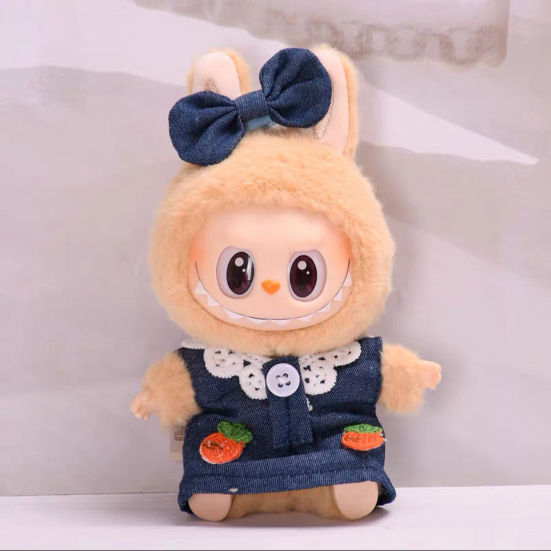 新品2点セット ワンピースlabubuラブブぬいぐるみ服17cm着せ替え 新品2点セット ワンピースlabubuラブブぬいぐるみ服17cm着せ替え