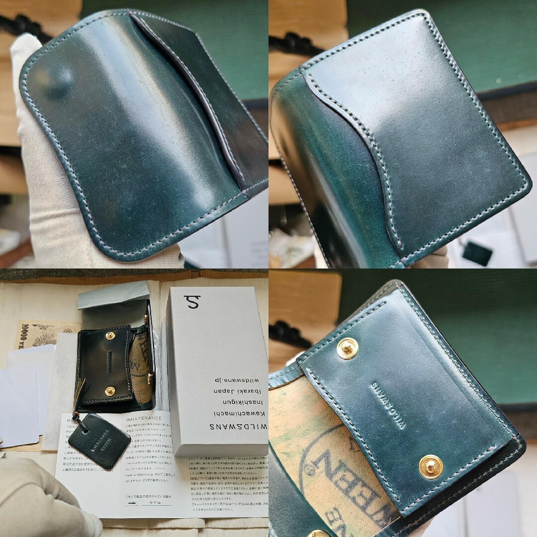 新品 ワイルドスワンズ フル シェルコードバン グリーン 新品 ワイルドスワンズ フル シェルコードバン グリーン