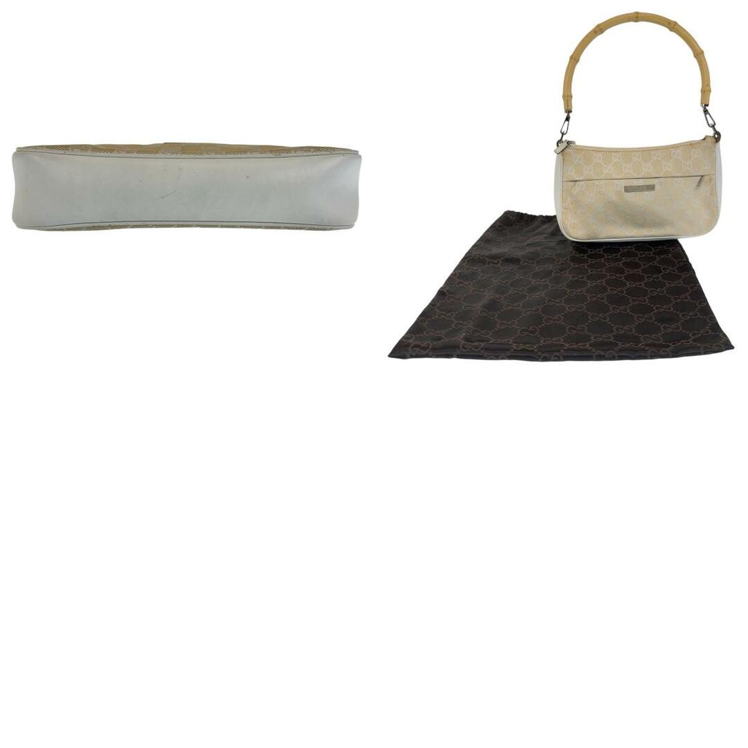 GUCCI グッチ バンブー ホワイト ベージュ シルバー金具 GG GUCCI グッチ バンブー ホワイト ベージュ シルバー金具 GG