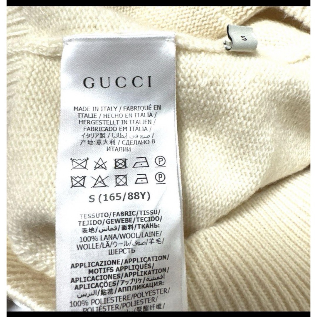 【完売】 - GUCCI GUCCI スクエア S ホワイト レディース 半袖セーター トップス