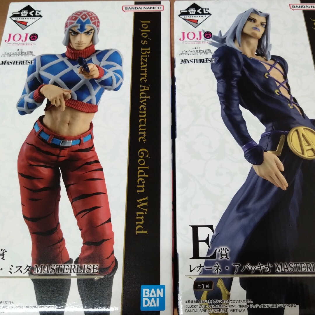 一番くじ ジョジョの奇妙な冒険 GOLDEN WIND ミスタ アバッキオ 一番くじ ジョジョの奇妙な冒険 GOLDEN WIND ミスタ アバッキオ