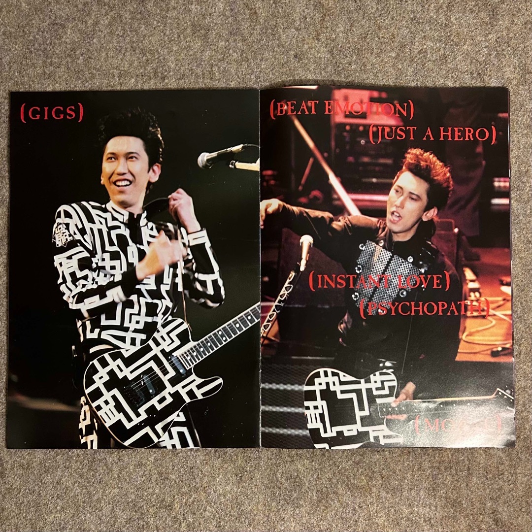 絶版本】BOOWY ボウイ ポスターブック 氷室 布袋 LAST GIGSの
