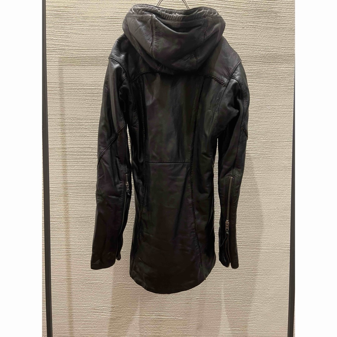 14th Addiction - 00s 14th addiction leather hoodie パーカー 14th Addiction - 00s 14th addiction leather hoodie パーカー