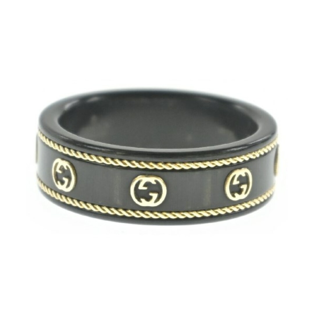 GUCCI - GUCCI グッチ リング 18 黒 【古着】【中古】の通販 by GUCCI - GUCCI グッチ リング 18 黒 【古着】【中古】の通販 by