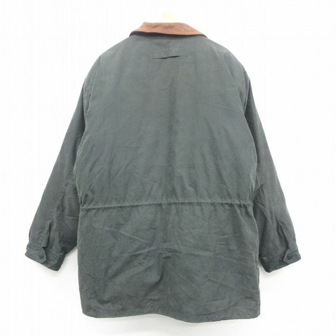 XL☆古着 長袖 ジャケット メンズ 大きいサイズ ロング丈 襟 XL☆古着 長袖 ジャケット メンズ 大きいサイズ ロング丈 襟