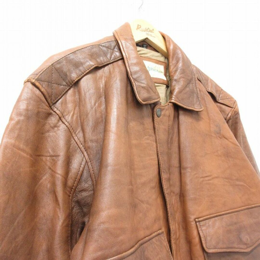 XL☆古着 セントジョンズベイ 長袖 レザー ジャケット メンズ 90 XL☆古着 セントジョンズベイ 長袖 レザー ジャケット メンズ 90