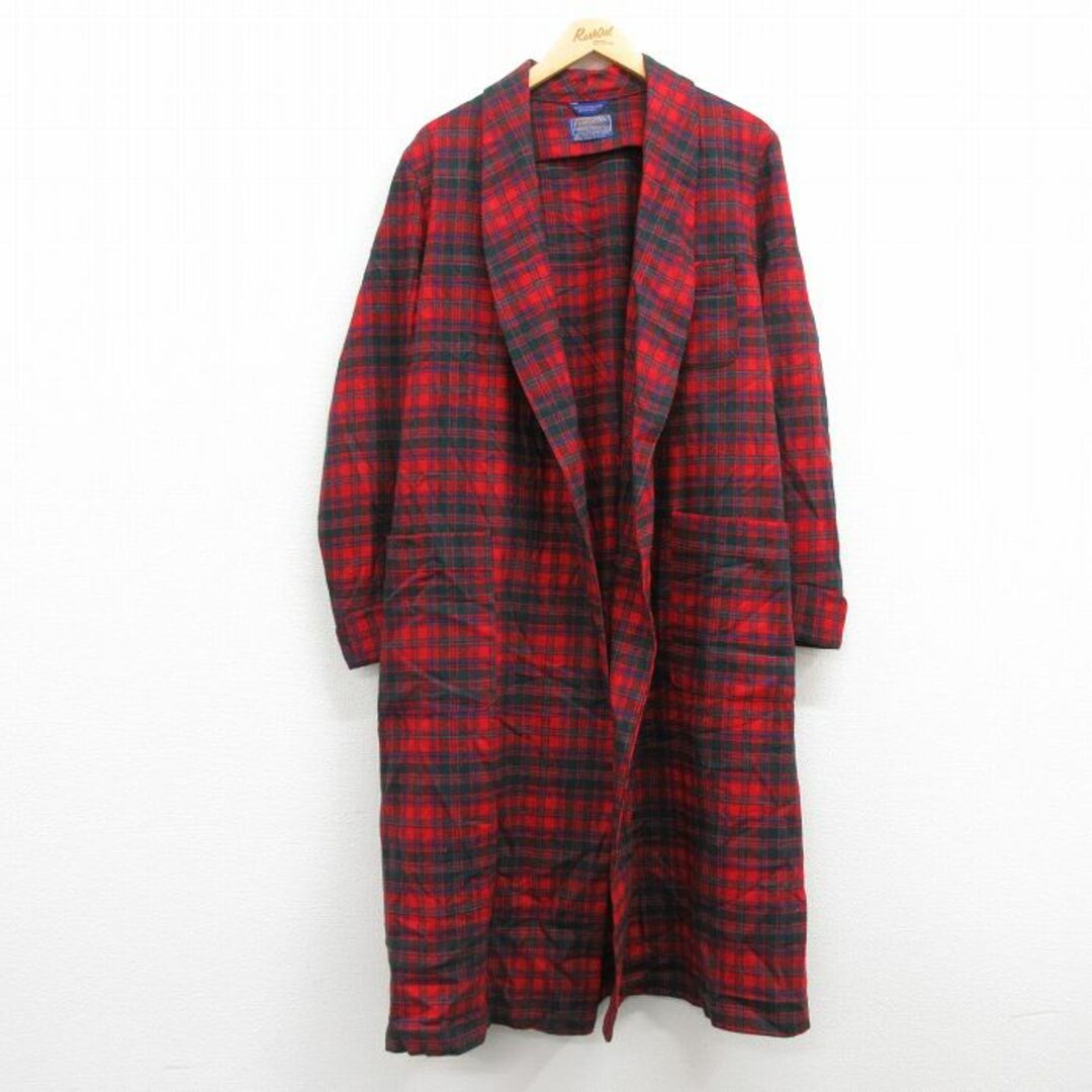 L☆古着 ペンドルトン PENDLETON 長袖 ウール ガウン 羽織 L☆古着 ペンドルトン PENDLETON 長袖 ウール ガウン 羽織