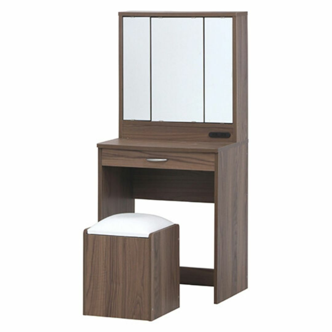 CUNE①」松永家具 ドレッサー 三面鏡 (スツール別) - ドレッサー CUNE①」松永家具 ドレッサー 三面鏡 (スツール別) - ドレッサー