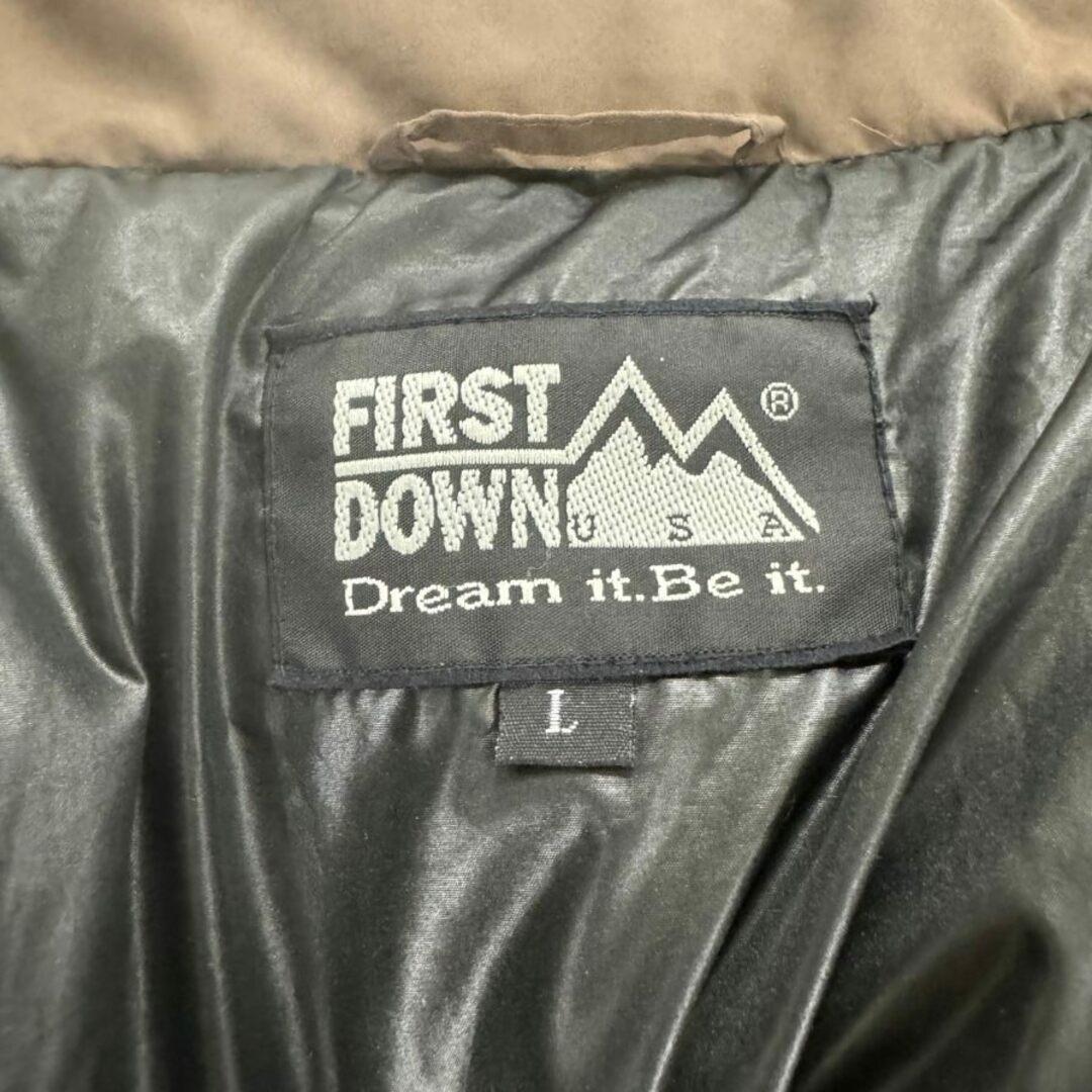 FIRST DOWN - ファーストダウン ダウンジャケット ブラウン FIRST DOWN - ファーストダウン ダウンジャケット ブラウン