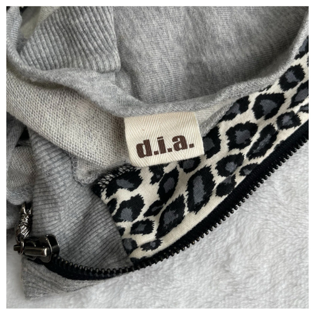 d.i.a - d.i.a. 背中開き ヒョウ柄 パーカー y2k 平成ギャルの d.i.a - d.i.a. 背中開き ヒョウ柄 パーカー y2k 平成ギャルの