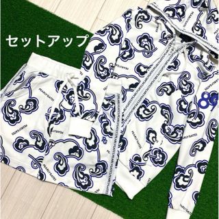 新品未使用 pearly gates 戴い pgg 総柄 セットアップ 新品未使用 pearly gates 戴い pgg 総柄 セットアップ