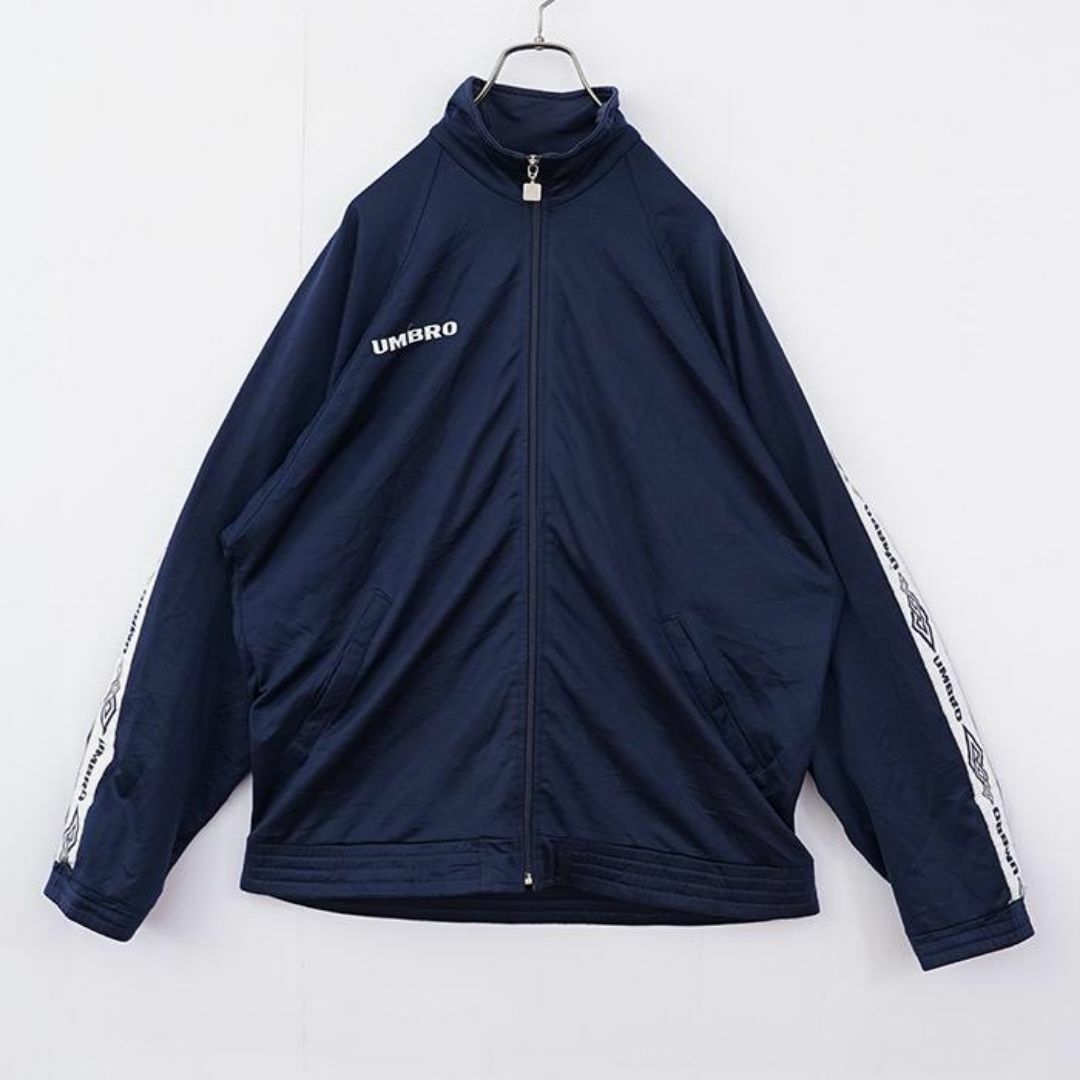 UMBRO - アンブロ トラックジャケット ネイビー 90s M 紺 白 UMBRO - アンブロ トラックジャケット ネイビー 90s M 紺 白