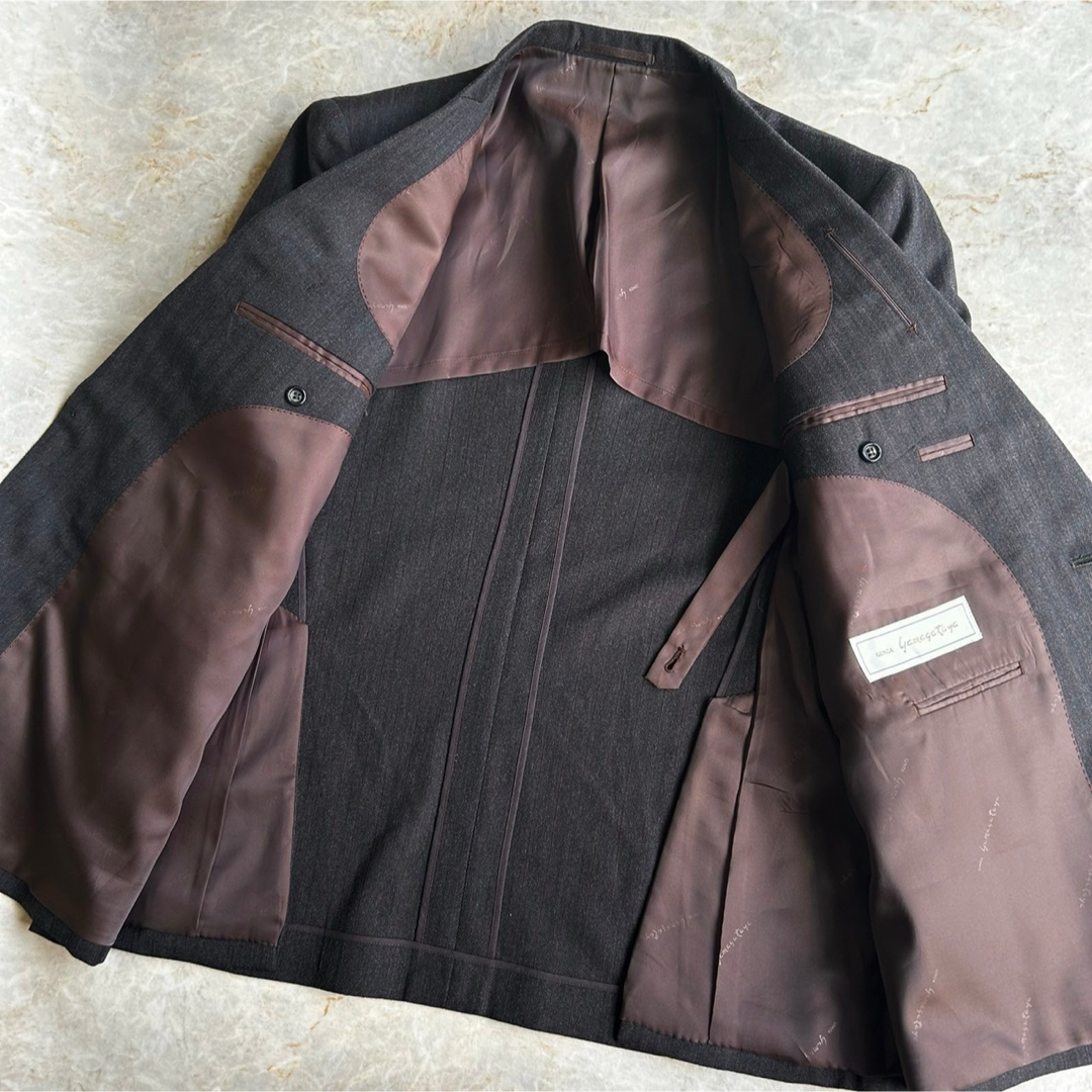 VINTAGE - 90's ピンズ使用 ブラウンカラーセットアップ ダブル VINTAGE - 90's ピンズ使用 ブラウンカラーセットアップ ダブル