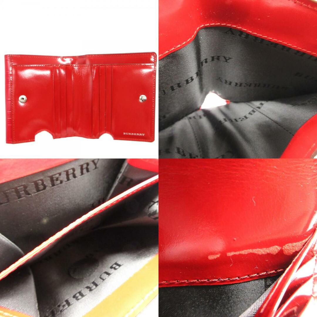 BURBERRY - 新品同様 バーバリー 二つ折り財布 パテントレザー BURBERRY - 新品同様 バーバリー 二つ折り財布 パテントレザー