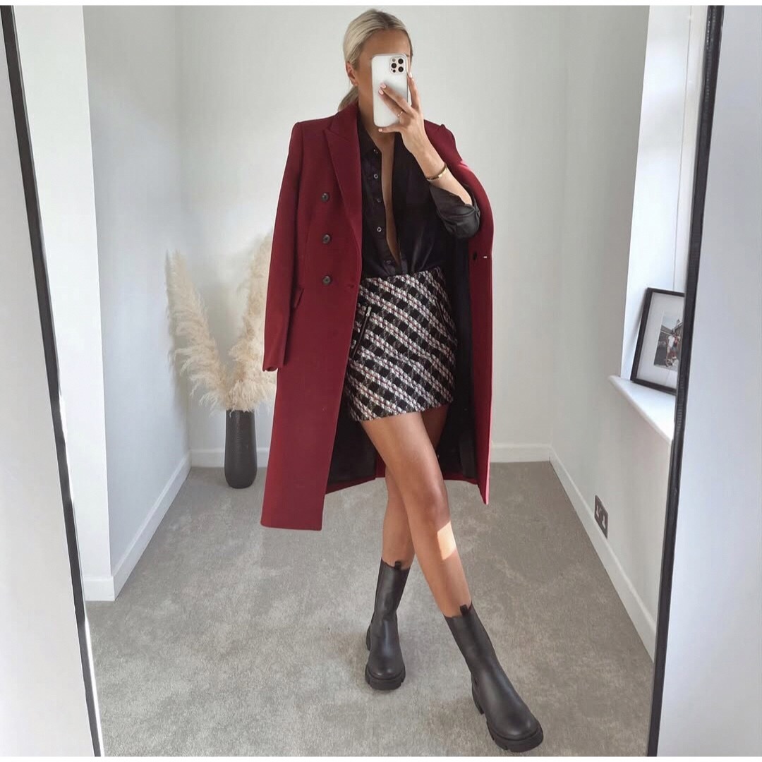 ZARA - 新品 ZARA ウール混紡ダブルブレスト仕様コート Mサイズ ZARA - 新品 ZARA ウール混紡ダブルブレスト仕様コート Mサイズ