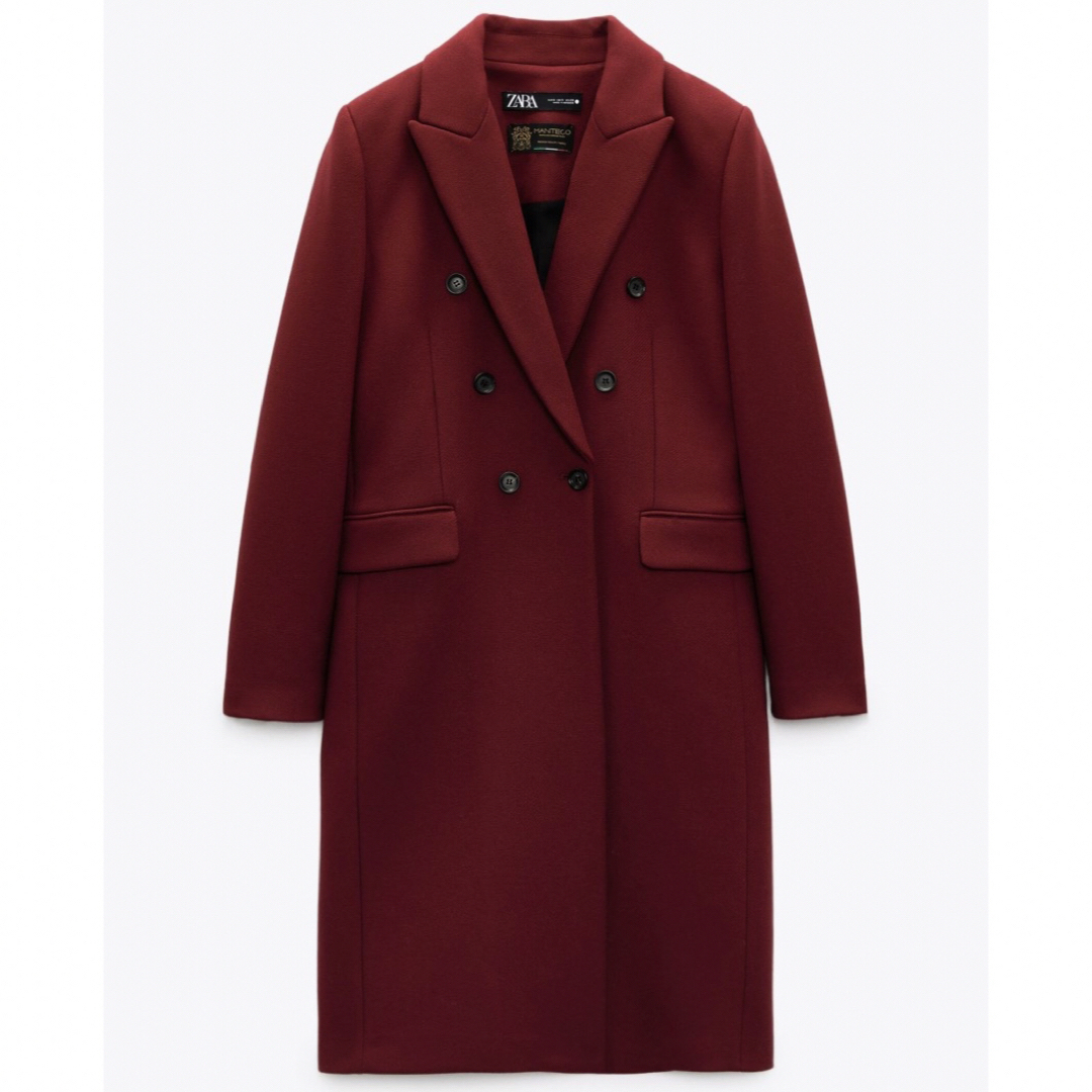 ZARA - 新品 ZARA ウール混紡ダブルブレスト仕様コート Mサイズ ZARA - 新品 ZARA ウール混紡ダブルブレスト仕様コート Mサイズ