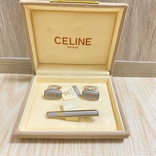 CELINE - CELINE セリーヌ I3 馬車ロゴ ネクタイピン タイピン CELINE - CELINE セリーヌ I3 馬車ロゴ ネクタイピン タイピン