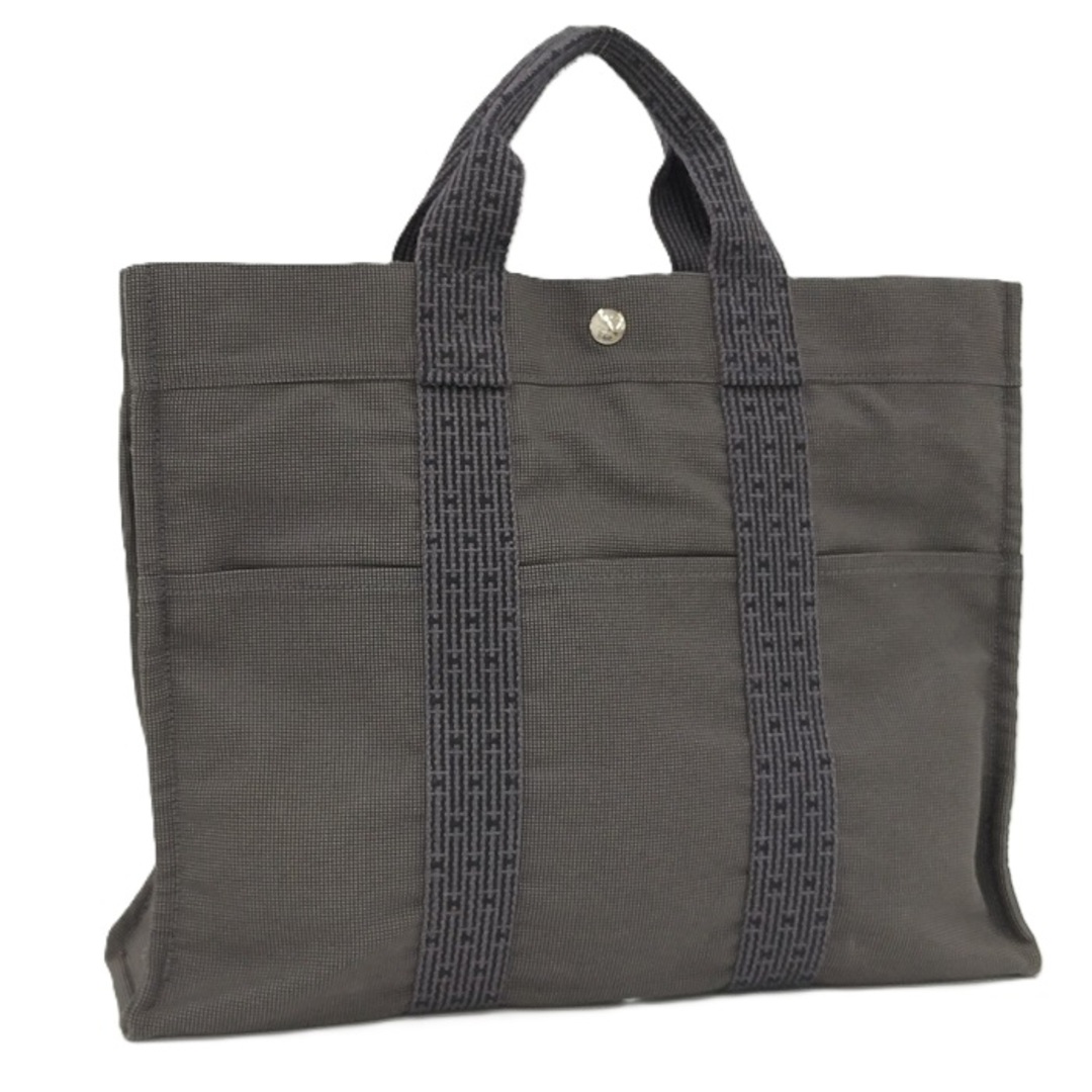 HERMES - HERMES トートバッグ エールライントートMM キャンバス グレー
