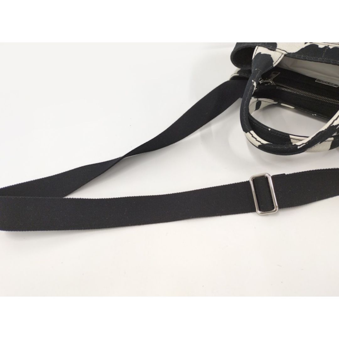 PRADA - PRADA カナパ 2WAY ショルダーバッグ キャンバス 牛柄 PRADA - PRADA カナパ 2WAY ショルダーバッグ キャンバス 牛柄