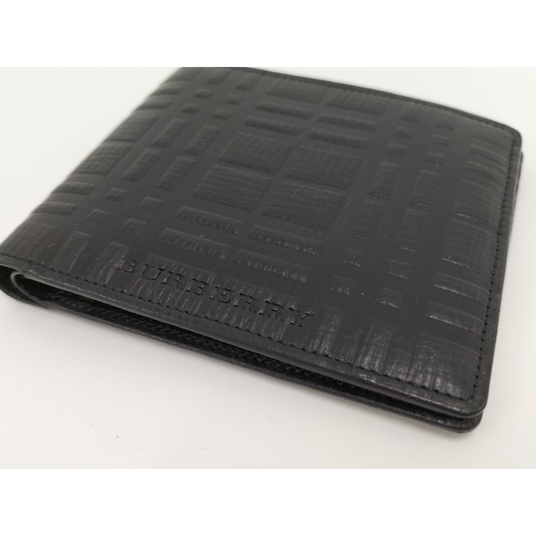 BURBERRY - BURBERRY 二つ折り財布 レザー ブラックの通販 by BURBERRY - BURBERRY 二つ折り財布 レザー ブラックの通販 by