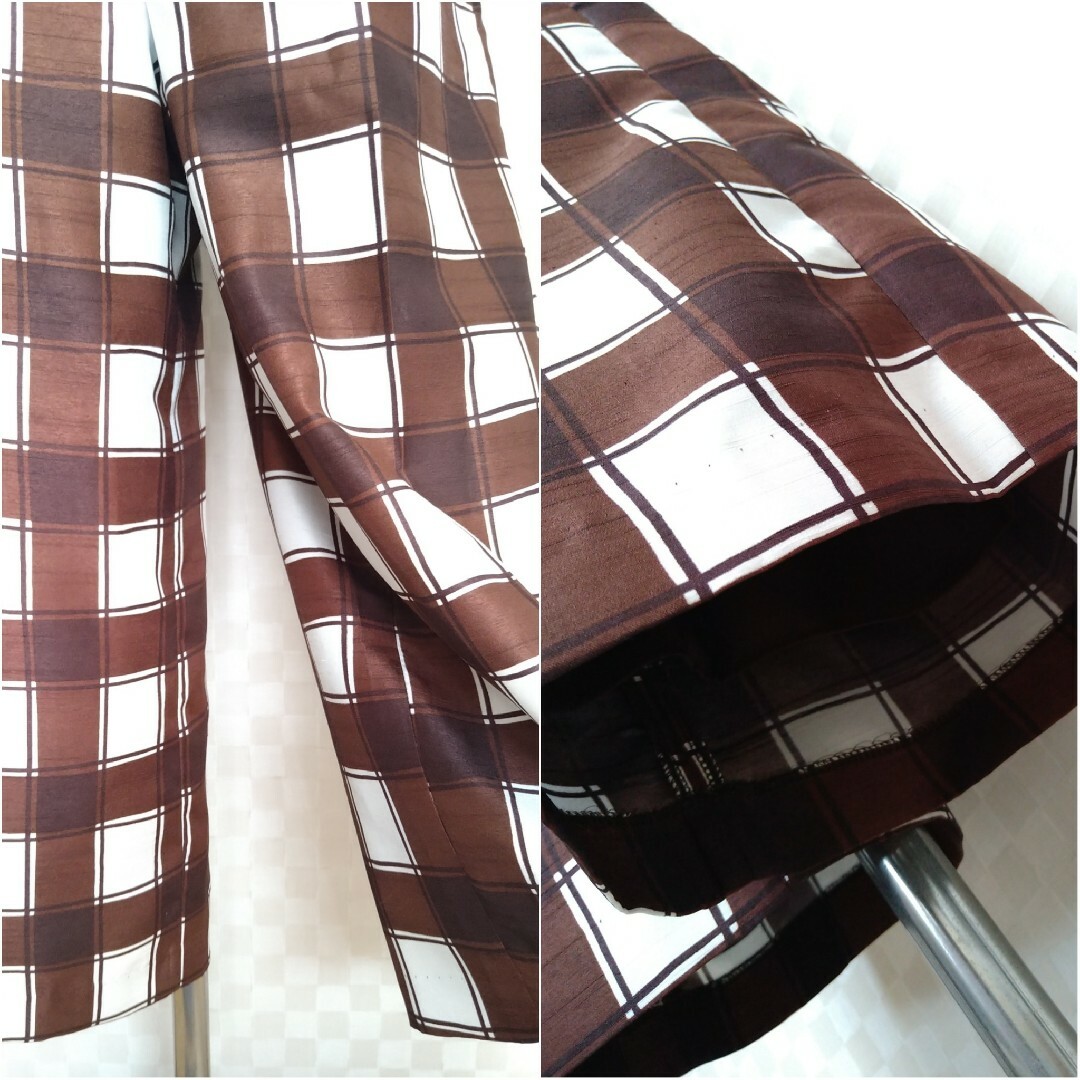 Banner Barrett(バナーバレット)の美品♡定価17600円【バナーバレット】チェッククロップドワイドパンツ レディースのパンツ(クロップドパンツ)の商品写真