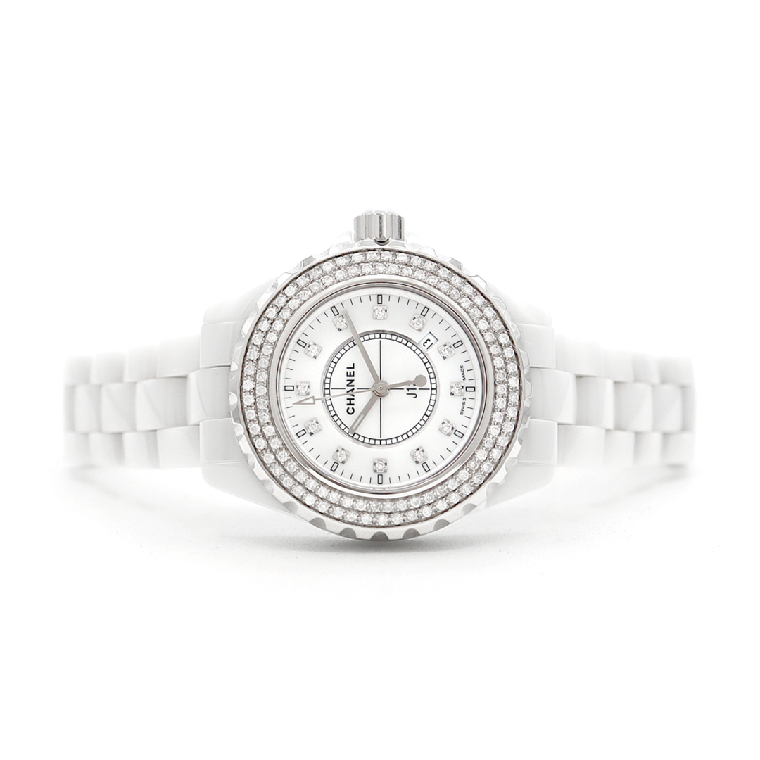 CHANEL - 電池交換済 CHANEL シャネル J12 33mm ダイヤベゼル CHANEL - 電池交換済 CHANEL シャネル J12 33mm ダイヤベゼル
